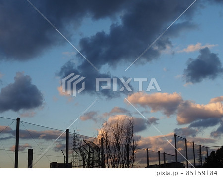冬の夕景 冬の夕景 85159184