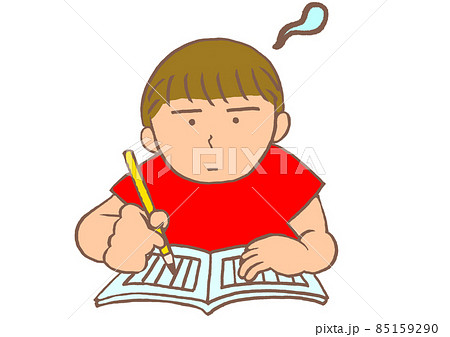 発達障害　文字を書くのが苦手な男の子 85159290