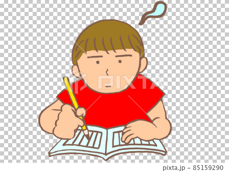 発達障害　文字を書くのが苦手な男の子 85159290