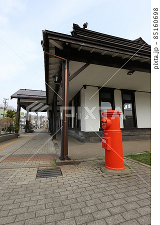 北海道　室蘭　丸ポストのある風景（旧室蘭駅） 85160698