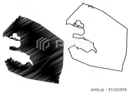 St. Johns City (Antigua and Barbuda, Antigua island) map vector illustration, scribble sketch City of St. John's map St. Johns City (Antigua and Barbuda, Antigua island) map vector illustration, scribble sketch City of St. John's map 85162898