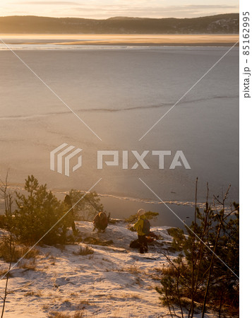 北欧　ノルウェー　オスロフィヨルドの冬景色 85162995