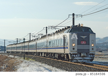 信越本線　高田－春日山　JR西日本　583系　B06編成改（京都）　シュプール 85164506