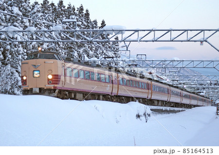 信越本線　関山　JR西日本　485系　A03編成（京都）　シュプール 85164513