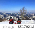 ワカンで雪山トレッキング 85170218