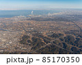 木更津ジャンクションと東京湾岸工業地帯の空撮 85170350