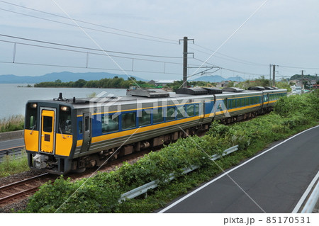 山陰本線を疾走するキハ187形気動車「スーパーおき, スーパーまつかぜ」号_2021/8/11撮影 85170531