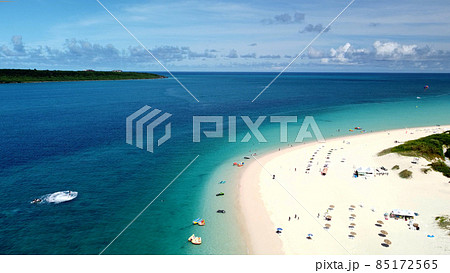 宮古島の与那覇前浜の空撮 宮古島の与那覇前浜の空撮 85172565