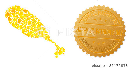 St Kitts Island Map Mosaic of Gold Fractions and Metal Happy St. Patrick'S Day Stamp St Kitts Island Map Mosaic of Gold Fractions and Metal Happy St. Patrick'S Day Stamp 85172833