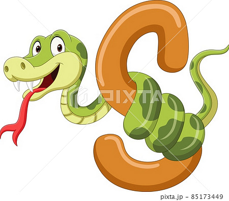 Alphabet letter S for Snake 85173449
