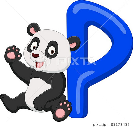 Alphabet letter P for Panda 85173452