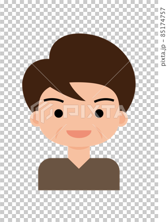 Middle-aged male icon illustration Middle-aged male icon illustration 85174757