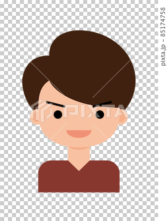 シンプルな男性アイコンイラスト シンプルな男性アイコンイラスト 85174758