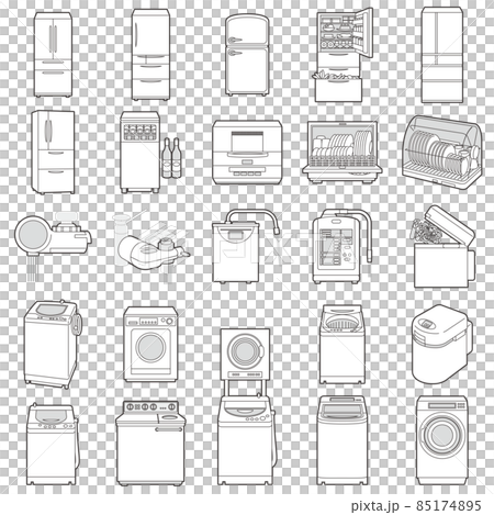 様々な電化製品のイラスト / 生活関連 85174895
