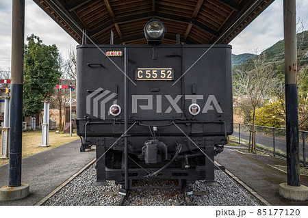 吉松駅の駅前に保存展示しているSL C55 52 肥薩線 吉都線 85177120