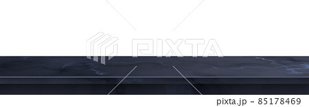 Realistic blue marble stone table top, background for presentation - Vector 85178469