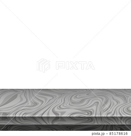 Realistic gray stone table top, background for presentation - Vector 85178616