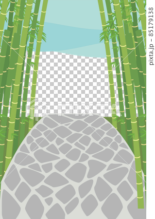 京都嵐山の竹林と石畳 京都嵐山の竹林と石畳 85179138