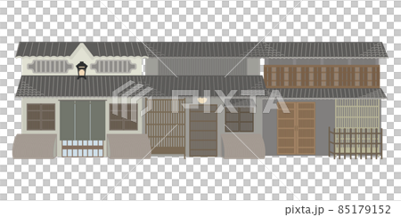 京都の歴史ある町屋の並び 85179152