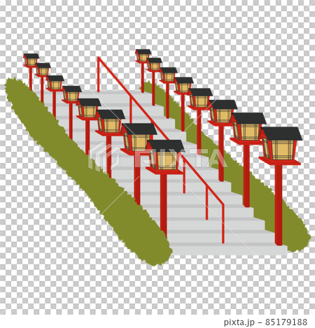 京都貴船神社の灯籠 85179188