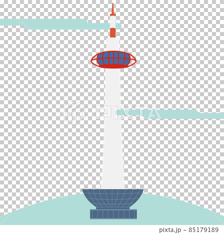 Simple and flat Kyoto Tower 85179189
