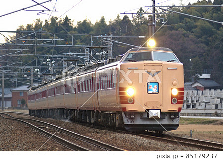 北陸本線　芦原温泉－細呂木　JR西日本　485系　A01編成（京都）　雷鳥 85179237