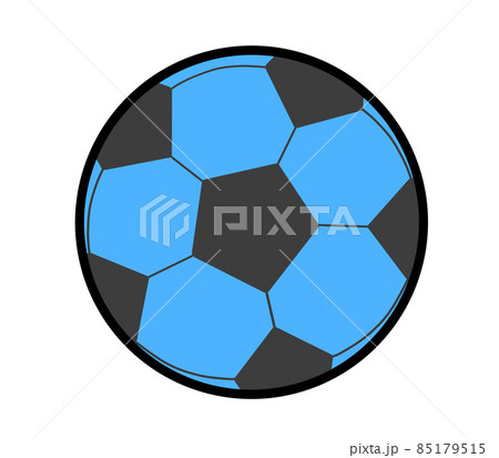 サッカーボール(青)のイラスト素材 [85179515] - PIXTA