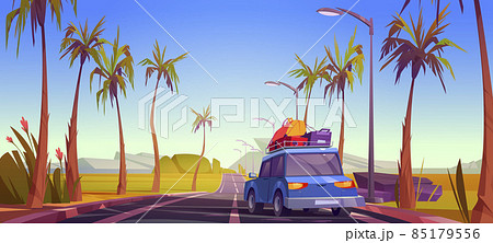 Road trip by car at summer vacation, travel, trip 85179556