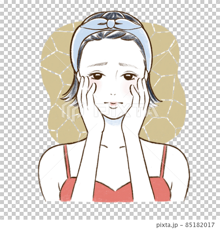 患有乾燥症的女性 85182017