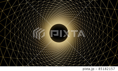 金のワイヤーフレーム、パーティクル 85182157