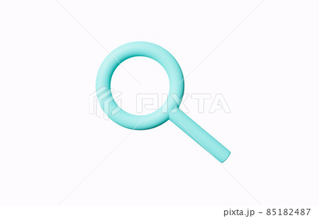 3d SEO icons simple minimal blue or green pastel  with computer window. online Browser. Search Engine Optimization in data information. 3d rendering Unknown search icon isolated on white background. 85182487