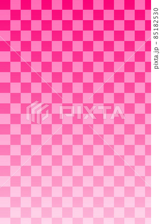 市松模様 ピンク色・縦長 85182530