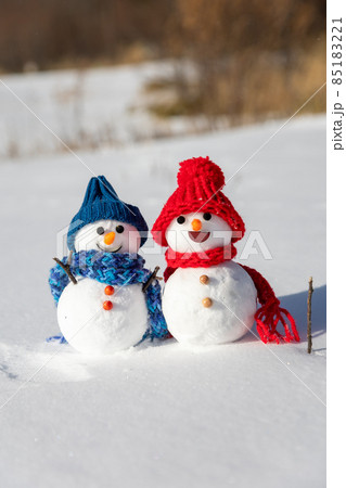 ペアの雪だるま 85183221