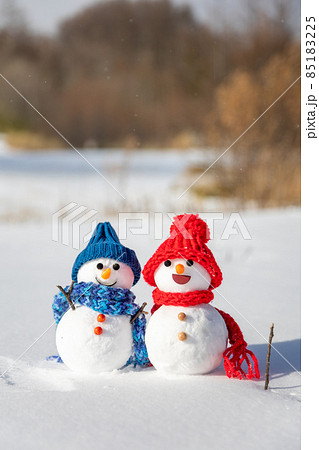 ペアの雪だるま ペアの雪だるま 85183225