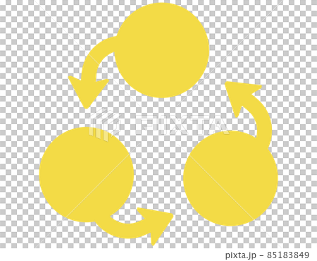 Triangle 3 character space arrow point yellow type set Triangle 3 character space arrow point yellow type set 85183849