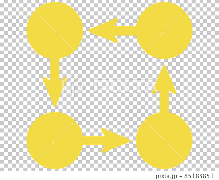 Rectangle 4 character space arrow point yellow type set Rectangle 4 character space arrow point yellow type set 85183851