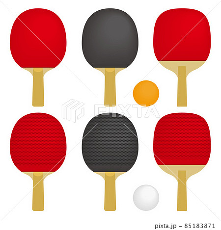 卓球のラケットのイラストセット 85183871