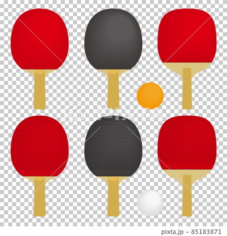 卓球のラケットのイラストセット 85183871