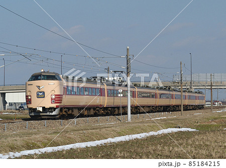 北陸本線 加賀笠間－美川 JR西日本 485系 Y31編成（金沢） しらさぎの