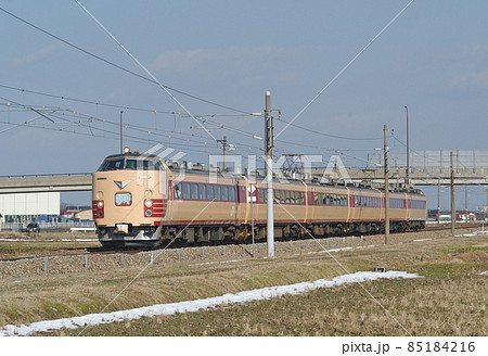 北陸本線 加賀笠間-美川 JR西日本 485系 K01編成(金沢) 加越 北陸本線 加賀笠間-美川 JR西日本 485系 K01編成(金沢) 加越 85184216