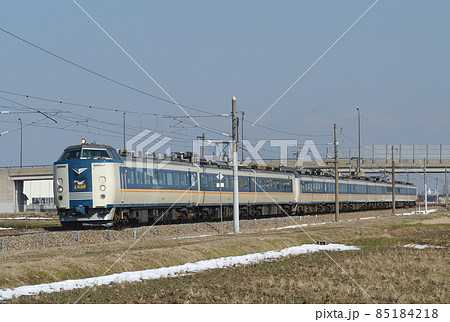 北陸本線　加賀笠間－美川　JR西日本　485系　Y12＋Y03編成（金沢）　しらさぎ 85184218