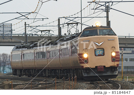 北陸本線 加賀笠間-美川 JR西日本 485系 K13編成(金沢) 加越 北陸本線 加賀笠間-美川 JR西日本 485系 K13編成(金沢) 加越 85184647
