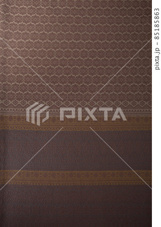 Close up of texture of Thai cotton knitted seamless pattern fabric. 85185863