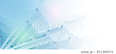Quantum processing. Deep learning artificial intelligence. Future new technology  for business or science presentation 85186014