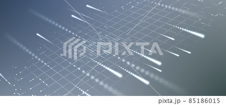 Quantum processing. Deep learning artificial intelligence. Future new technology  for business or science presentation 85186015