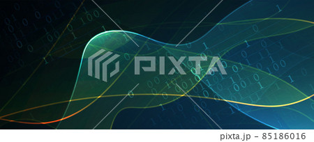 Quantum processing. Deep learning artificial intelligence. Future new technology  for business or science presentation 85186016