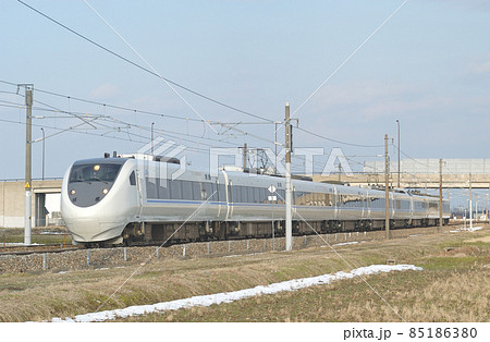 北陸本線　加賀笠間－美川　JR西日本　681系　T13＋T07編成（金沢）　サンダーバード 85186380