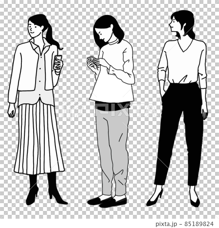Women poses vector set Women poses vector set 85189824