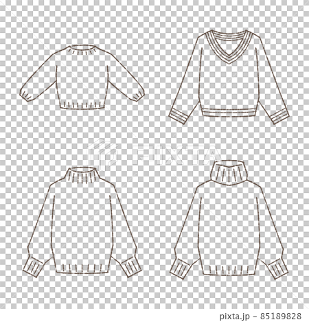 いろんなセーターのイラストセット 85189828