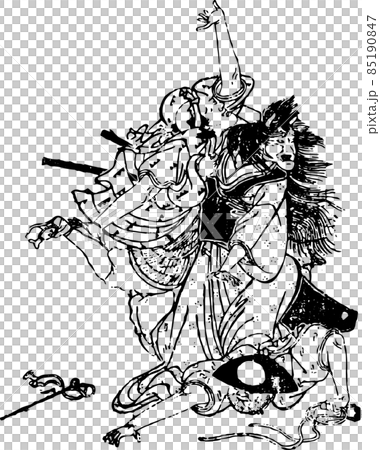 攻擊兩個男人的女惡魔 85190847